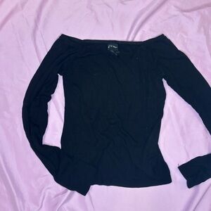 No Boundaries Black Long Sleeve Top